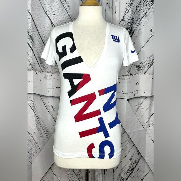 Nike x NFL NY Giants V-Neck Tee M - Picture 1 of 6